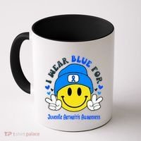 I Wear Blue For Juvenile Arthritis Awareness Funny Gift Coffee Mug thumb 0