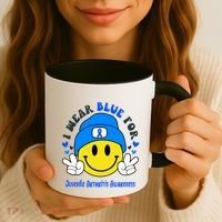 I Wear Blue For Juvenile Arthritis Awareness Funny Gift Coffee Mug thumb 3