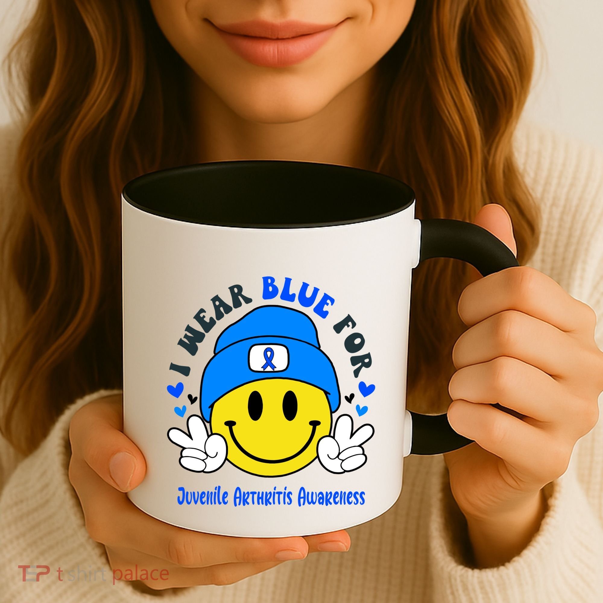 I Wear Blue For Juvenile Arthritis Awareness Funny Gift Coffee Mug