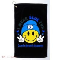 I Wear Blue For Juvenile Arthritis Awareness Funny Gift Golf Towel thumb 0