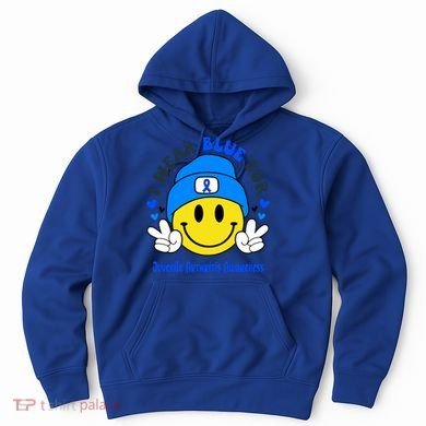 I Wear Blue For Juvenile Arthritis Awareness Funny Gift Hoodie