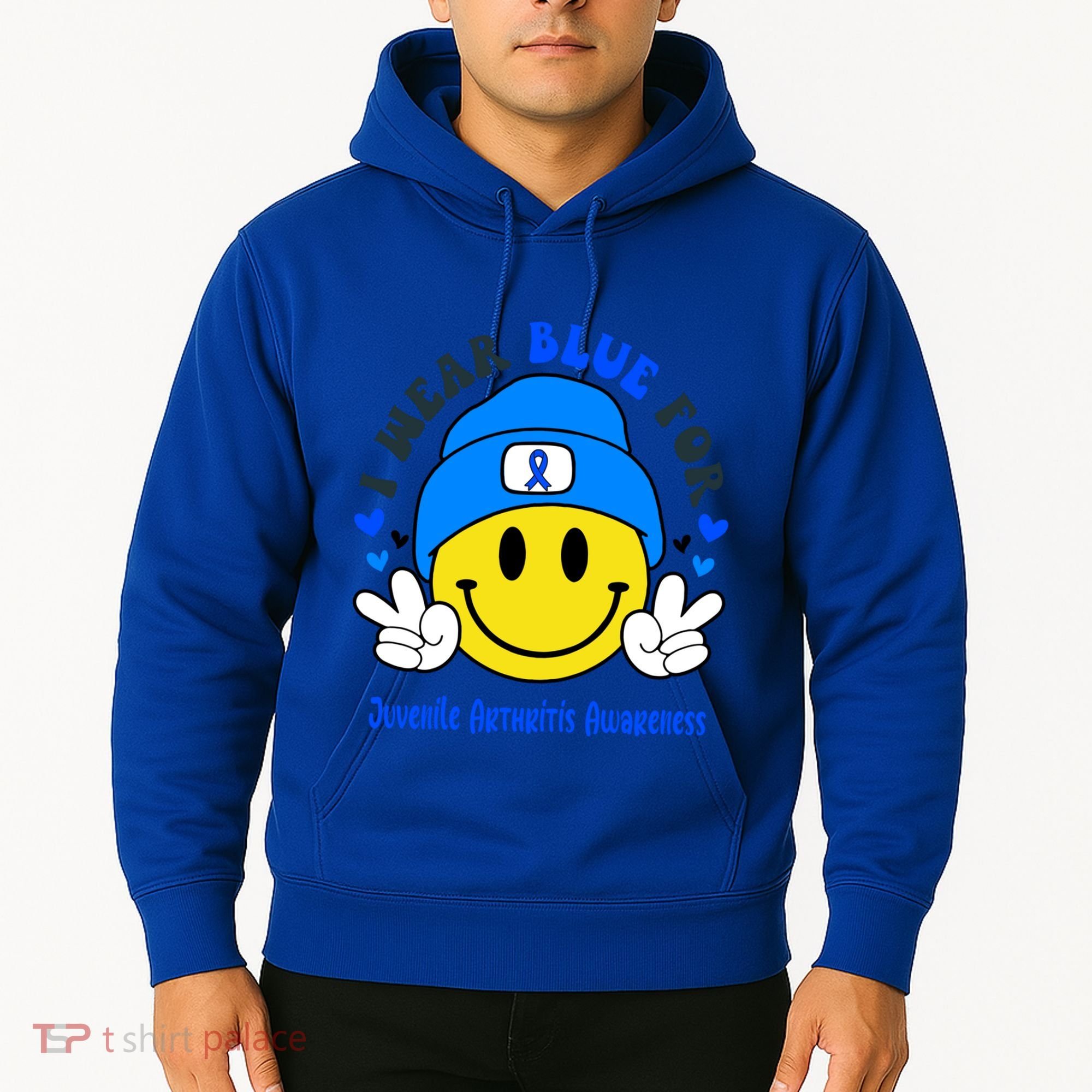 I Wear Blue For Juvenile Arthritis Awareness Funny Gift Hoodie