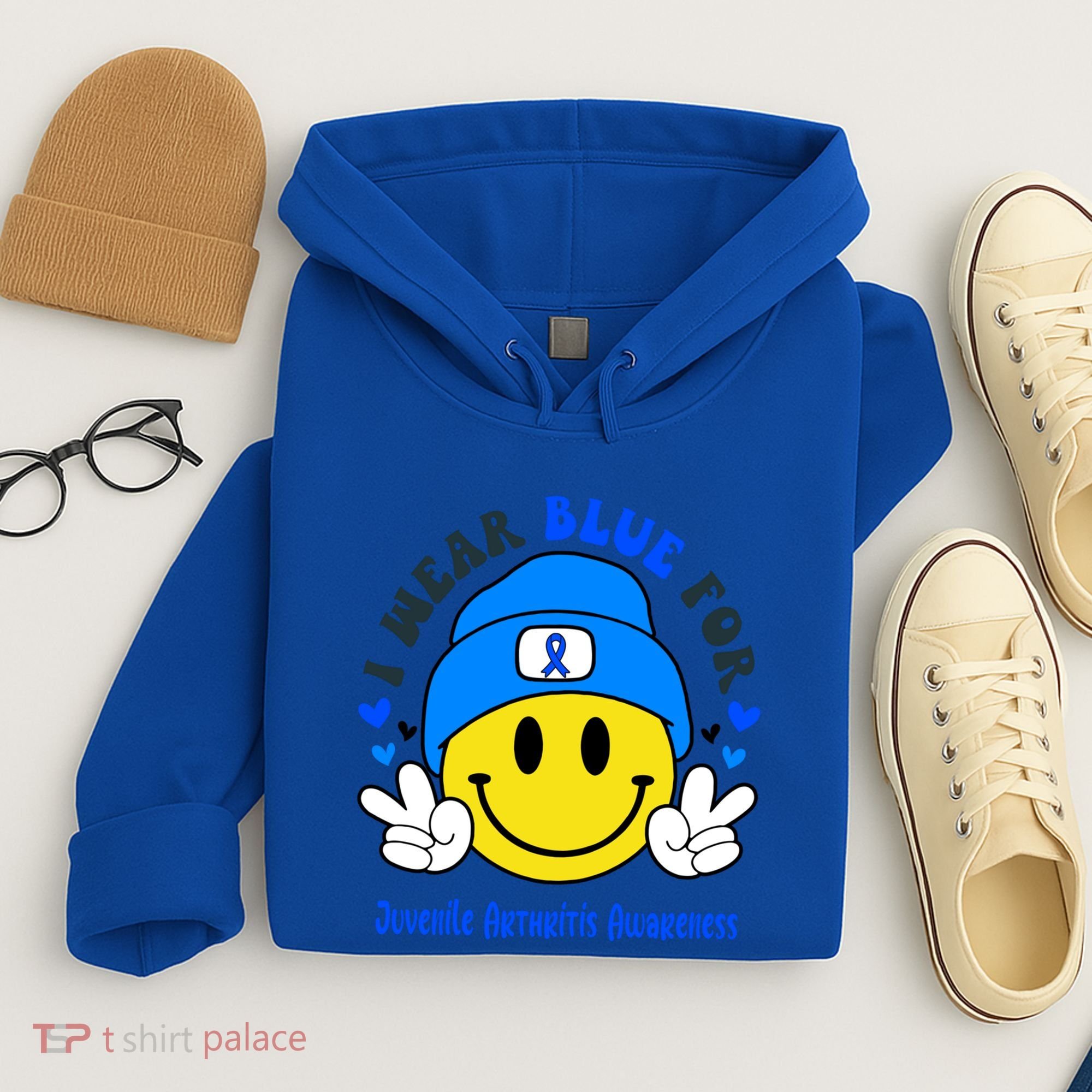 I Wear Blue For Juvenile Arthritis Awareness Funny Gift Hoodie
