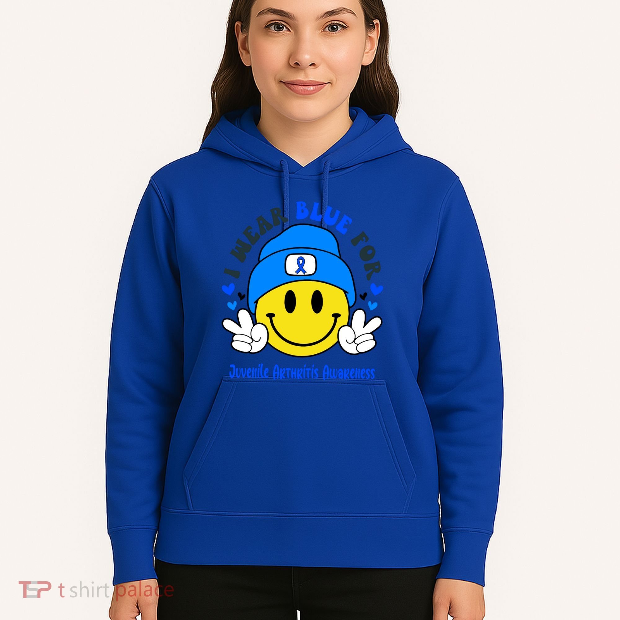 I Wear Blue For Juvenile Arthritis Awareness Funny Gift Hoodie