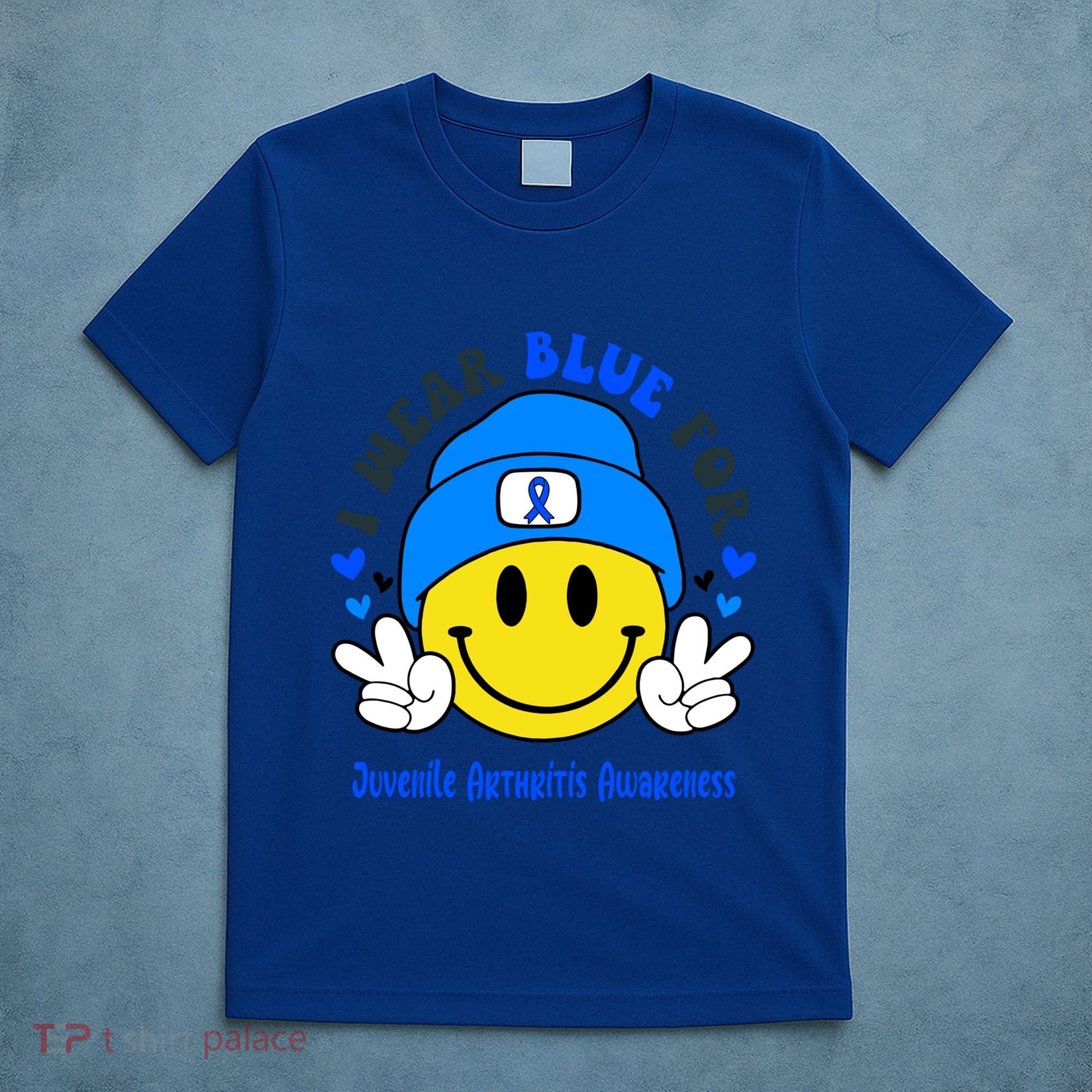 I Wear Blue For Juvenile Arthritis Awareness Funny Gift T-Shirt
