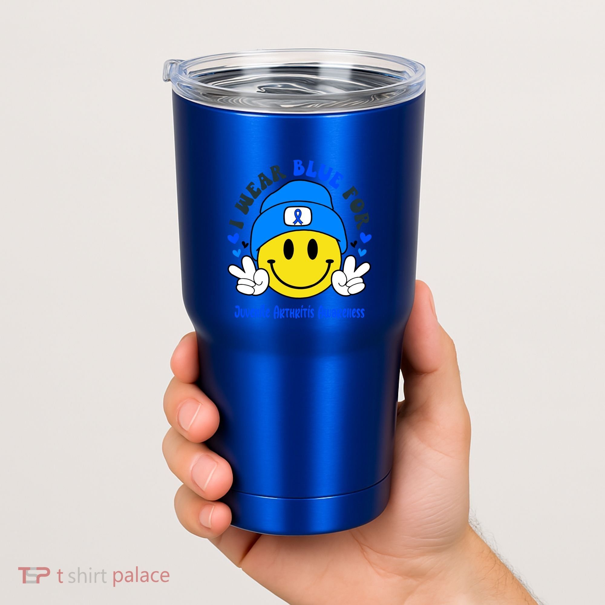 I Wear Blue For Juvenile Arthritis Awareness Funny Gift Tumbler