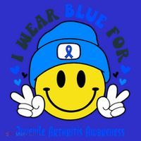 I Wear Blue For Juvenile Arthritis Awareness Funny Gift Mousepad thumb 1