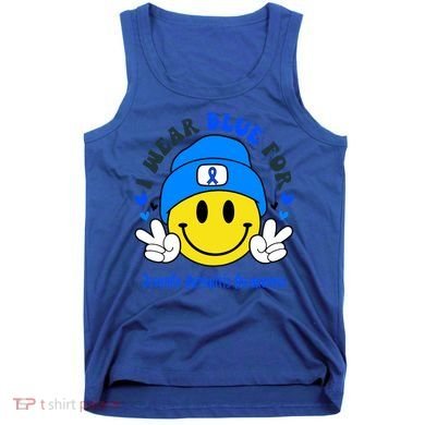 I Wear Blue For Juvenile Arthritis Awareness Funny Gift Tank Top