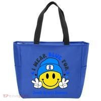 I Wear Blue For Juvenile Arthritis Awareness Funny Gift Tote Bag thumb 0