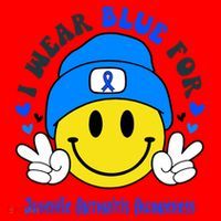 I Wear Blue For Juvenile Arthritis Awareness Funny Gift Santa Hat thumb 1