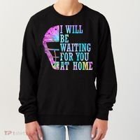I Will Be Waiting For You At Home Softball Catcher Gift Women's Sweatshirt thumb 0