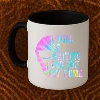 I Will Be Waiting For You At Home Softball Catcher Gift Coffee Mug thumb 2