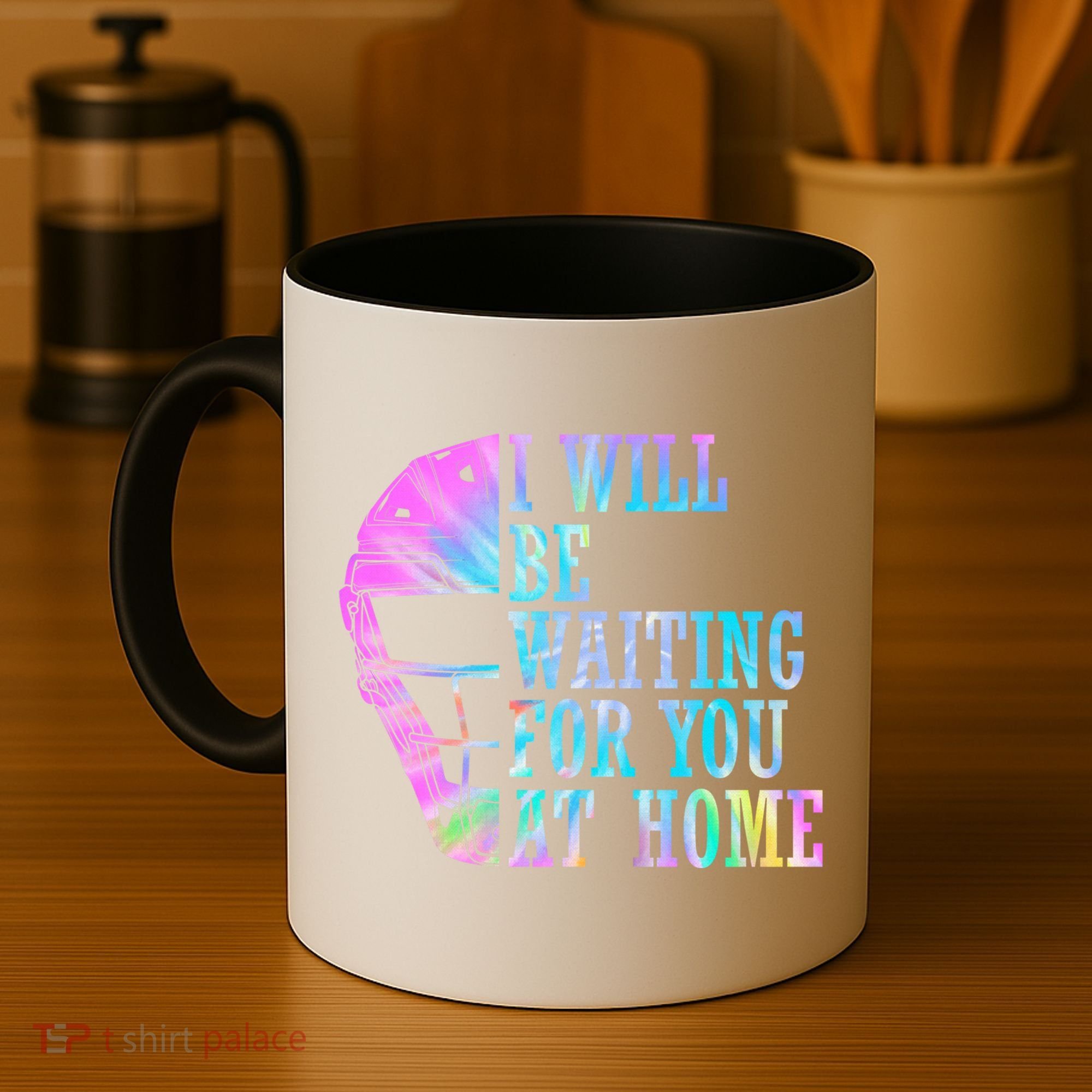I Will Be Waiting For You At Home Softball Catcher Gift Coffee Mug
