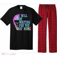 I Will Be Waiting For You At Home Softball Catcher Gift Pajama Set thumb 0