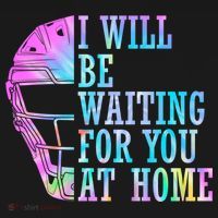 I Will Be Waiting For You At Home Softball Catcher Gift Women's Hoodie thumb 2