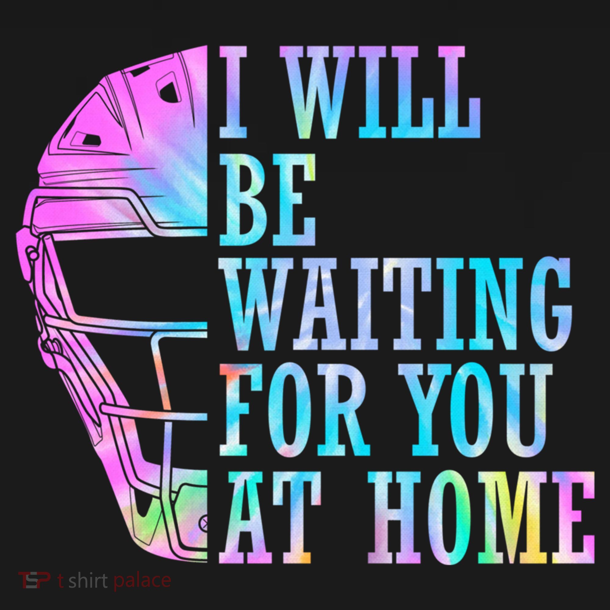 I Will Be Waiting For You At Home Softball Catcher Gift Women's Hoodie