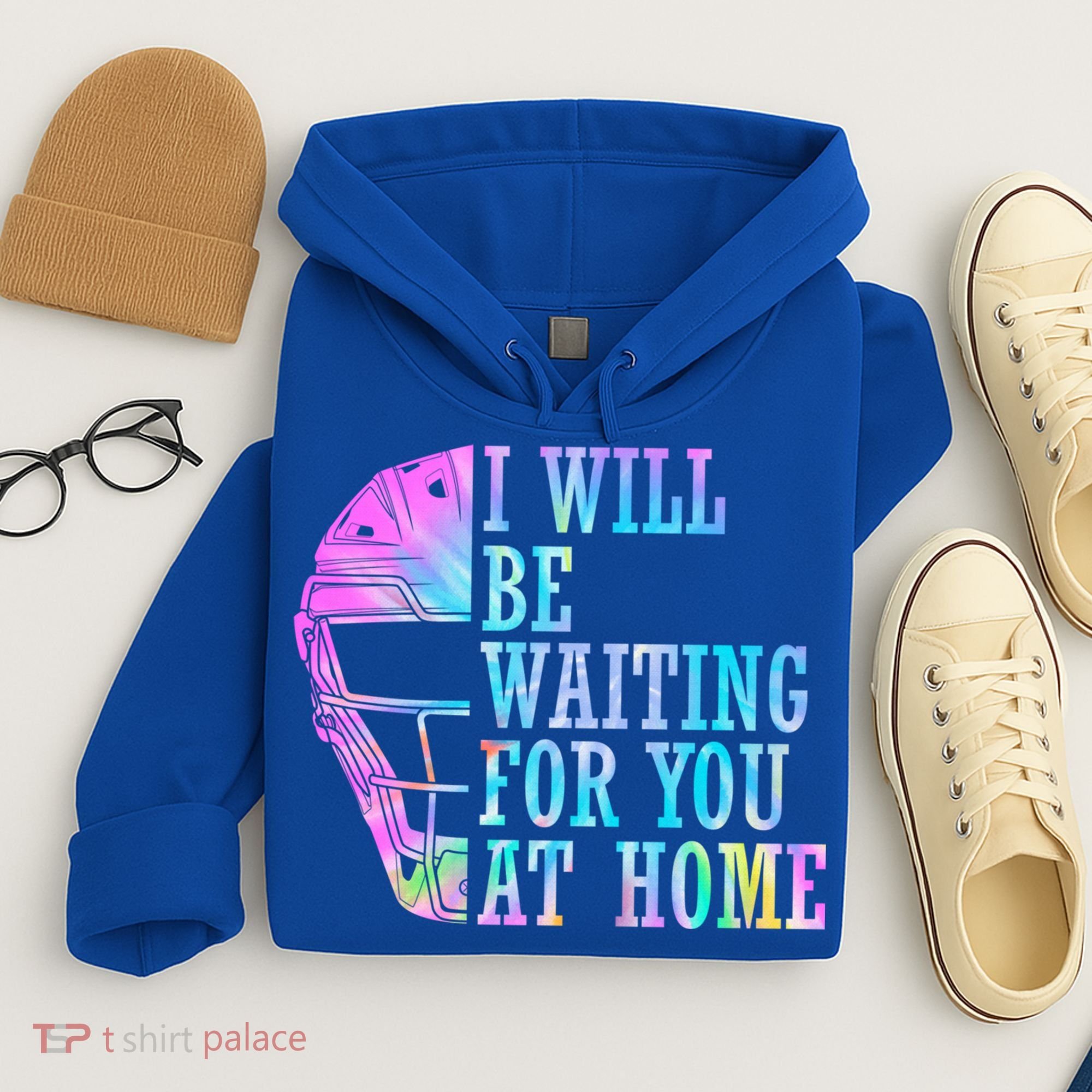 I Will Be Waiting For You At Home Softball Catcher Gift Hoodie