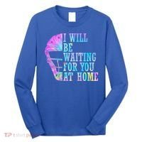 I Will Be Waiting For You At Home Softball Catcher Gift Long Sleeve Shirt thumb 0