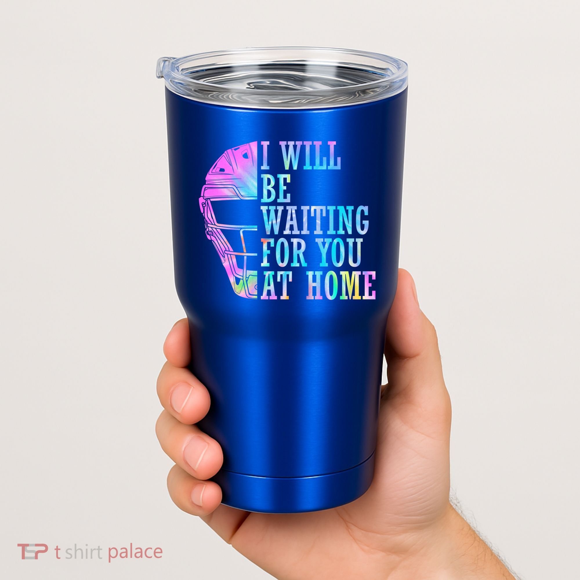 I Will Be Waiting For You At Home Softball Catcher Gift Tumbler