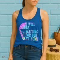 I Will Be Waiting For You At Home Softball Catcher Gift Women's Tank Top thumb 2