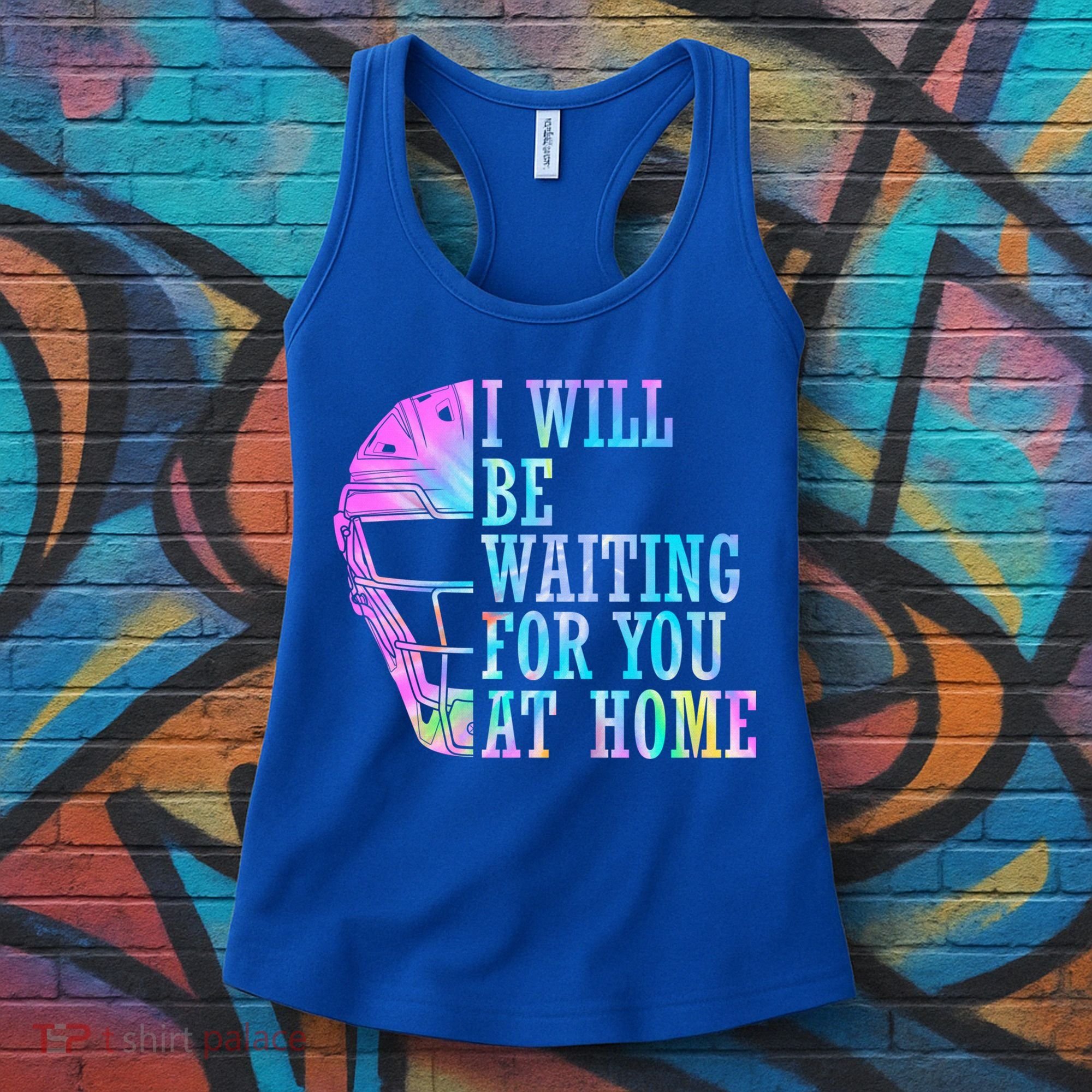 I Will Be Waiting For You At Home Softball Catcher Gift Women's Tank Top