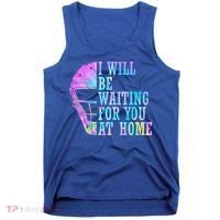 I Will Be Waiting For You At Home Softball Catcher Gift Tank Top thumb 0