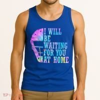 I Will Be Waiting For You At Home Softball Catcher Gift Tank Top thumb 3