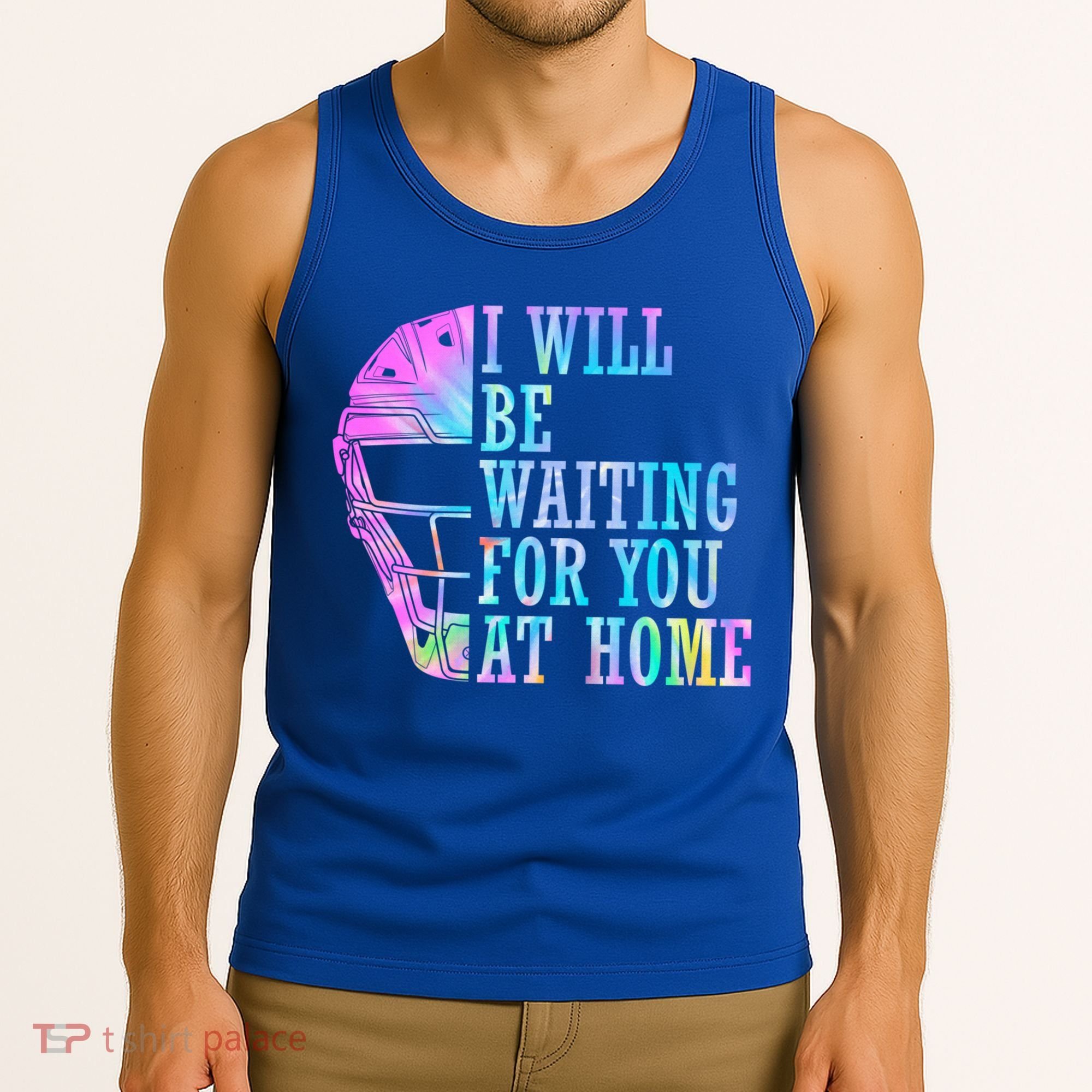 I Will Be Waiting For You At Home Softball Catcher Gift Tank Top
