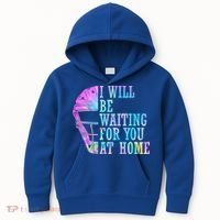 I Will Be Waiting For You At Home Softball Catcher Gift Kids Hoodie thumb 0