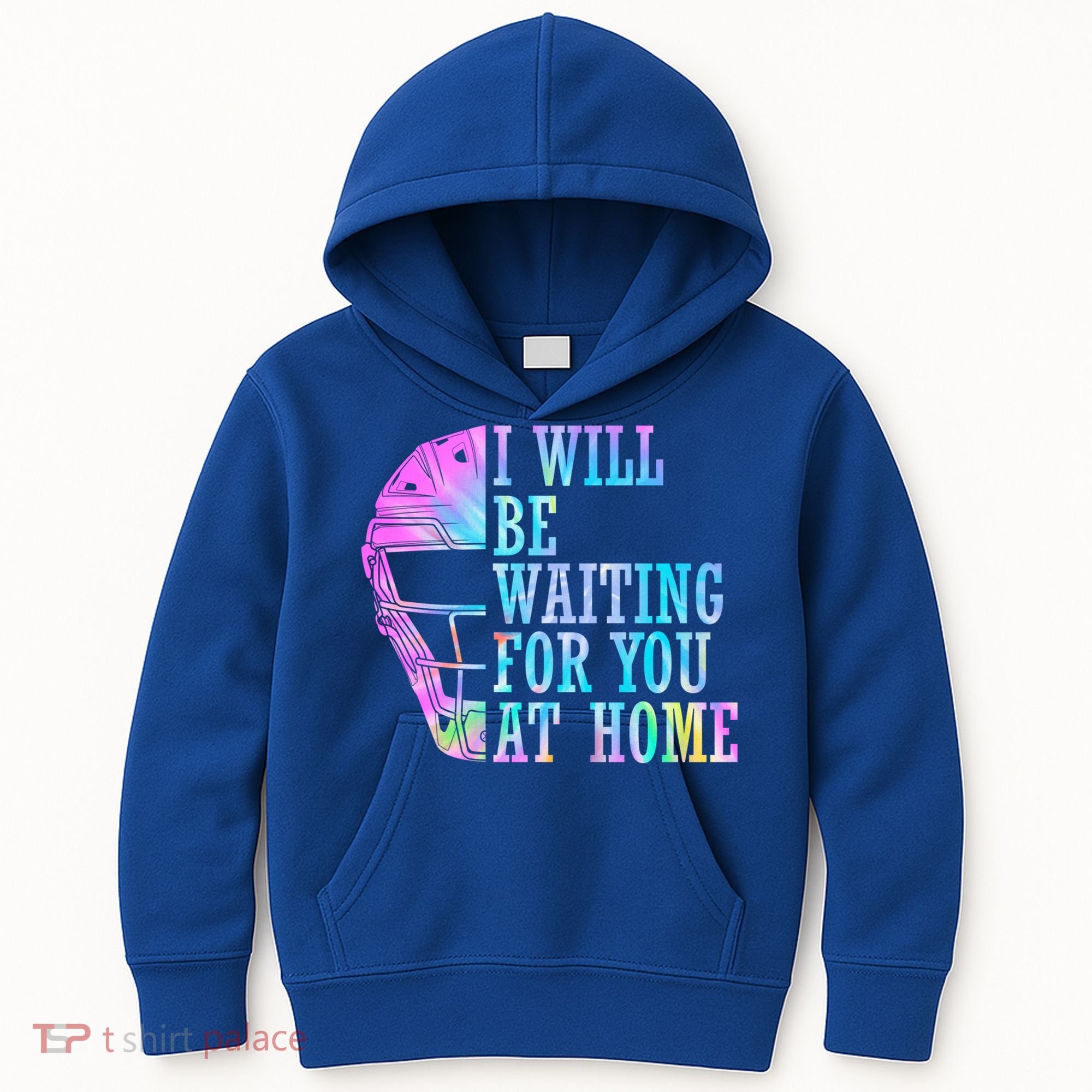 I Will Be Waiting For You At Home Softball Catcher Gift Kids Hoodie