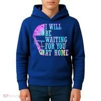 I Will Be Waiting For You At Home Softball Catcher Gift Kids Hoodie thumb 4