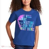 I Will Be Waiting For You At Home Softball Catcher Gift Kids T-Shirt thumb 2
