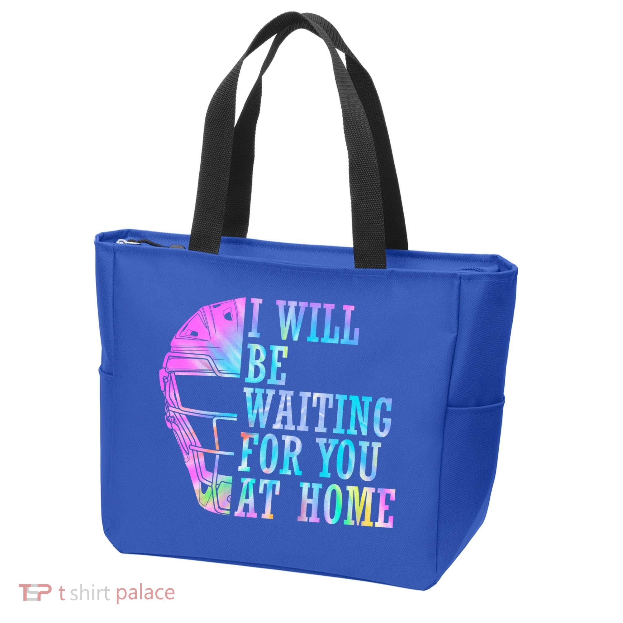 I Will Be Waiting For You At Home Softball Catcher Gift Tote Bag