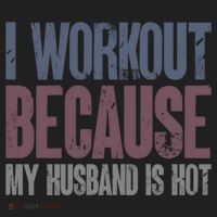 I Workout Because My Husband Is Hot Funny Gym Trainer Lover Hat thumb 2