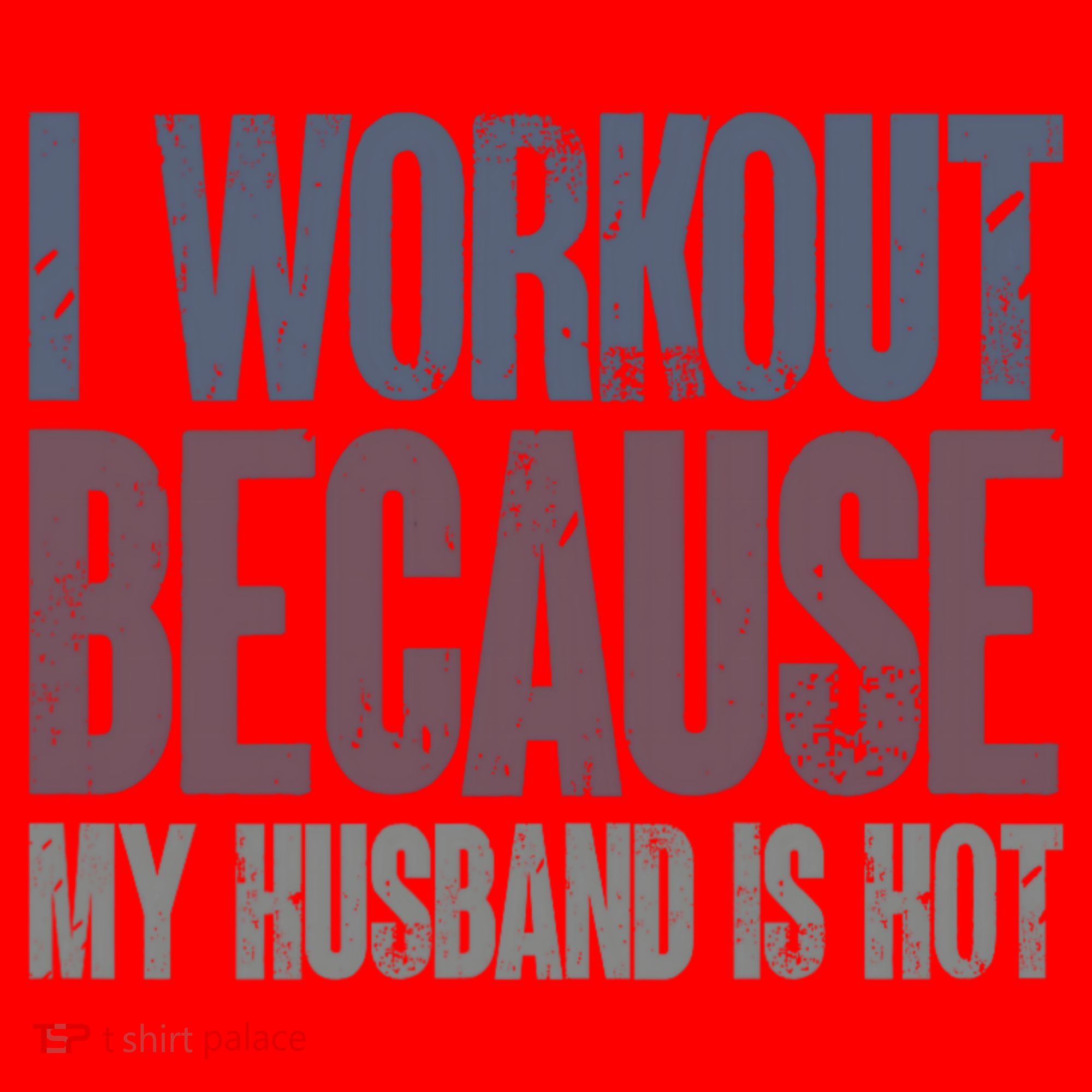 I Workout Because My Husband Is Hot Funny Gym Trainer Lover Santa Hat