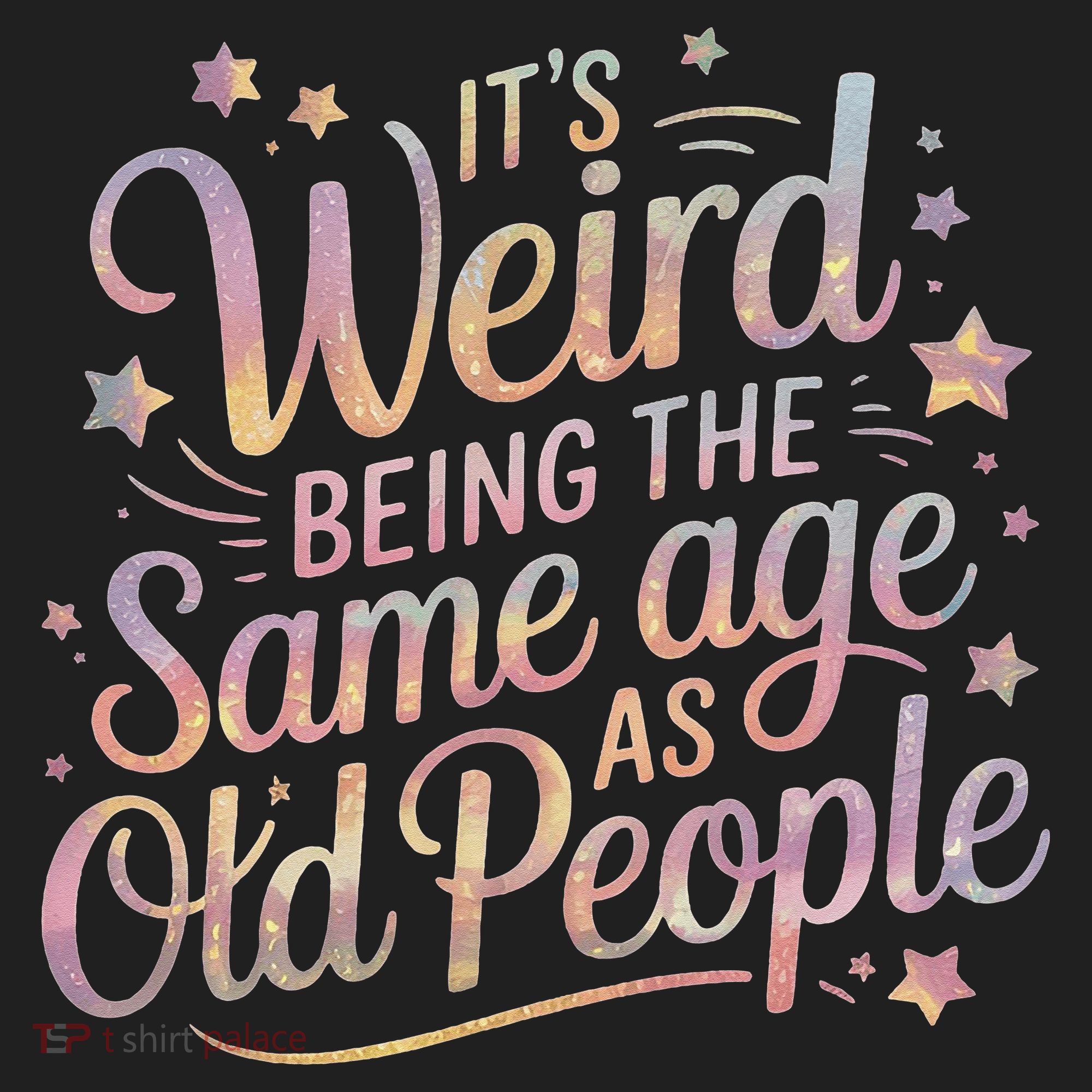Its Weird Being The Same Age As Old People For Mom  Dad Golf Towel