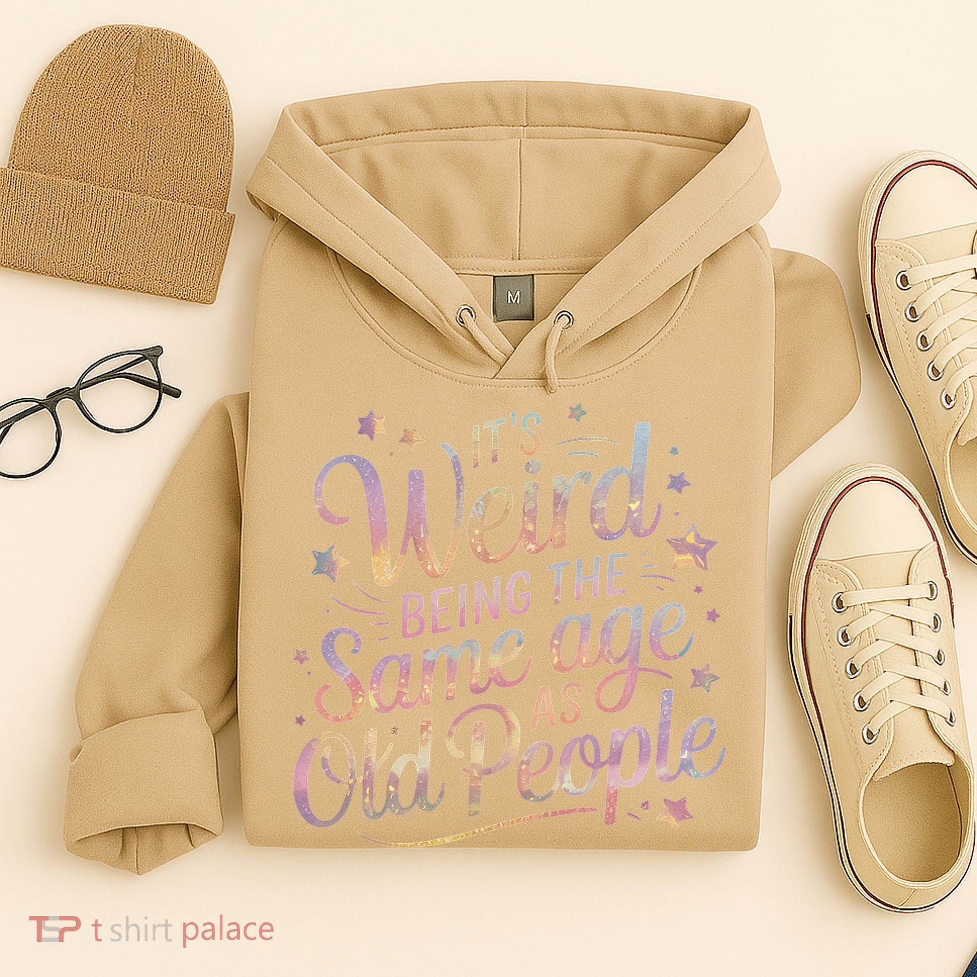 Its Weird Being The Same Age As Old People For Mom  Dad Hoodie