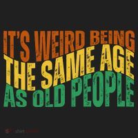 Its Weird Being The Same Age As Old People Retro Funny Beanie thumb 2