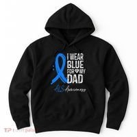 I Wear Blue For My Dad Als Awareness Hoodie thumb 0