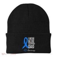 I Wear Blue For My Dad Als Awareness Beanie thumb 0