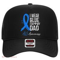 I Wear Blue For My Dad Als Awareness Hat thumb 0