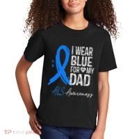 I Wear Blue For My Dad Als Awareness Kids T-Shirt thumb 2