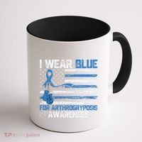 I Wear Blue For Arthrogryposis Awareness Month Coffee Mug thumb 1