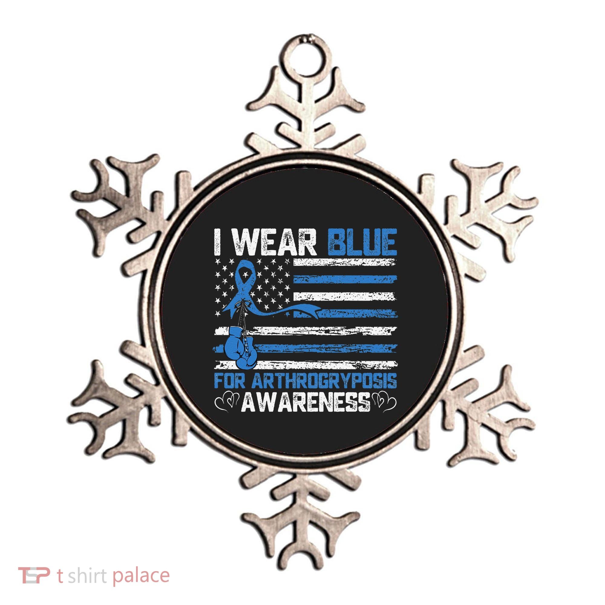 I Wear Blue For Arthrogryposis Awareness Month Ornament