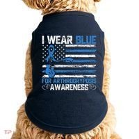 I Wear Blue For Arthrogryposis Awareness Month Doggie Tank thumb 0