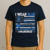 I Wear Blue For Arthrogryposis Awareness Month T-Shirt thumb 3