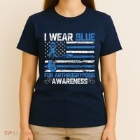 I Wear Blue For Arthrogryposis Awareness Month T-Shirt thumb 4