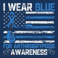 I Wear Blue For Arthrogryposis Awareness Month Women's Hoodie thumb 2