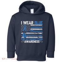 I Wear Blue For Arthrogryposis Awareness Month Toddler Hoodie thumb 0