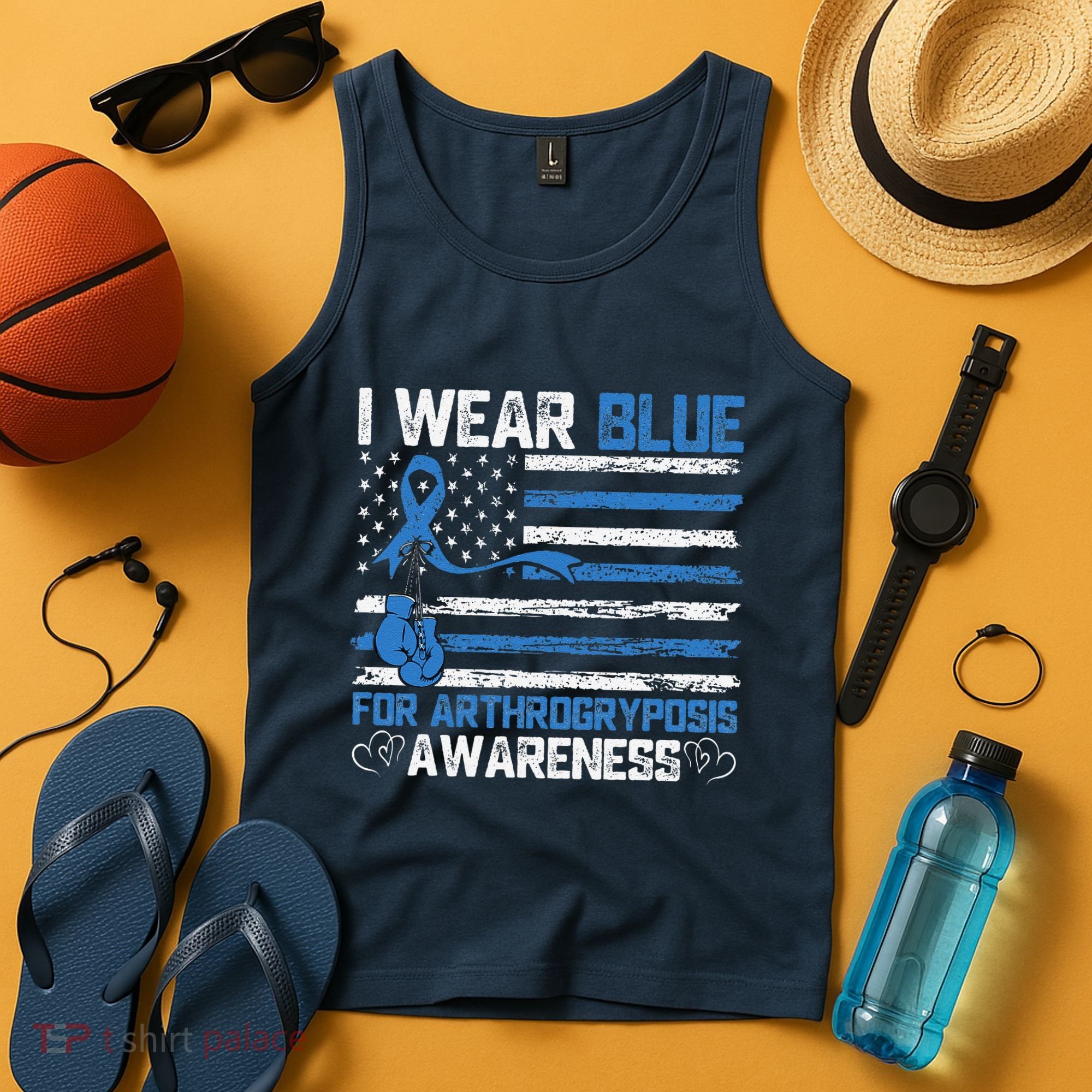 I Wear Blue For Arthrogryposis Awareness Month Tank Top